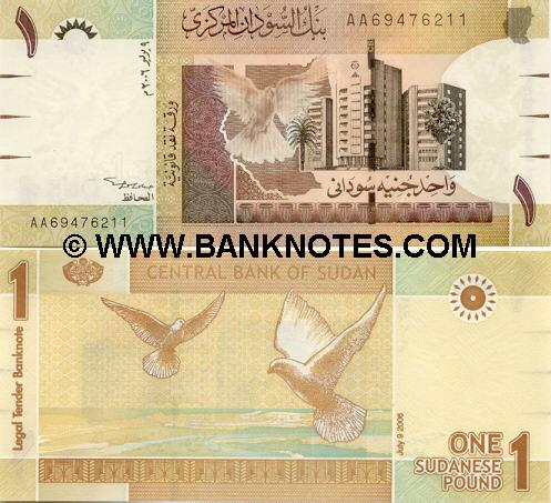 Banknoten Sudan